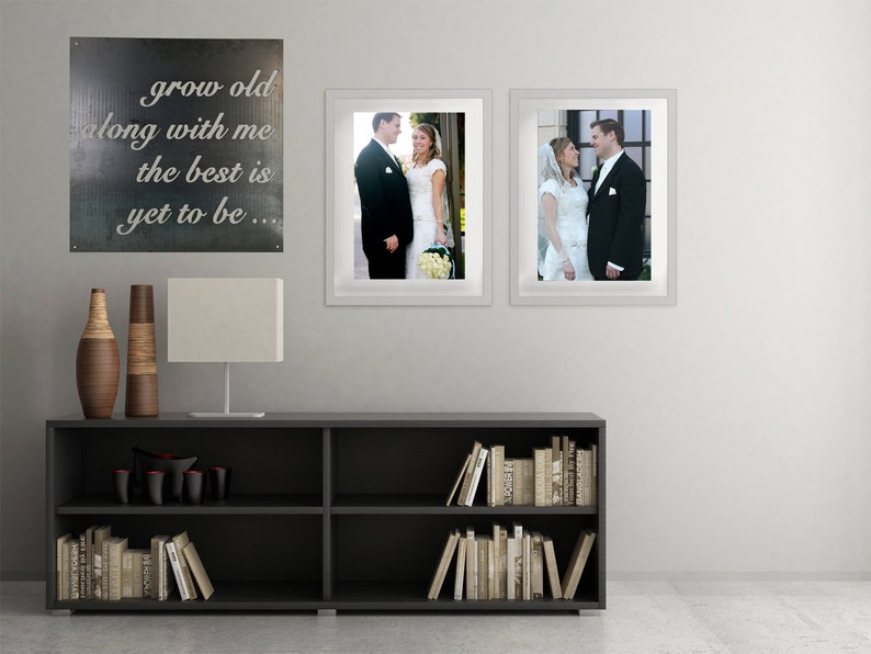 Grow Old With Me The Best is Yet to Be, Gift, Wedding, Metal Sign image 1