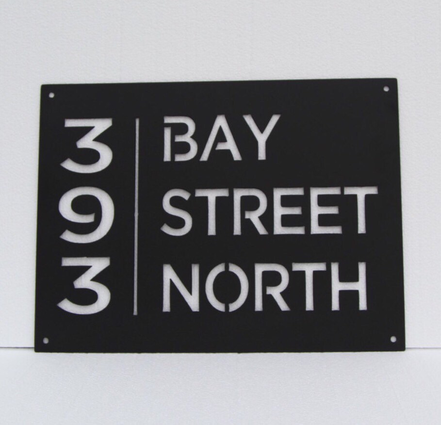 Metal Cut Sign 16x10in Custom Address Number and Name Metal Cut Sign 16x10in Custom Address Number and Name