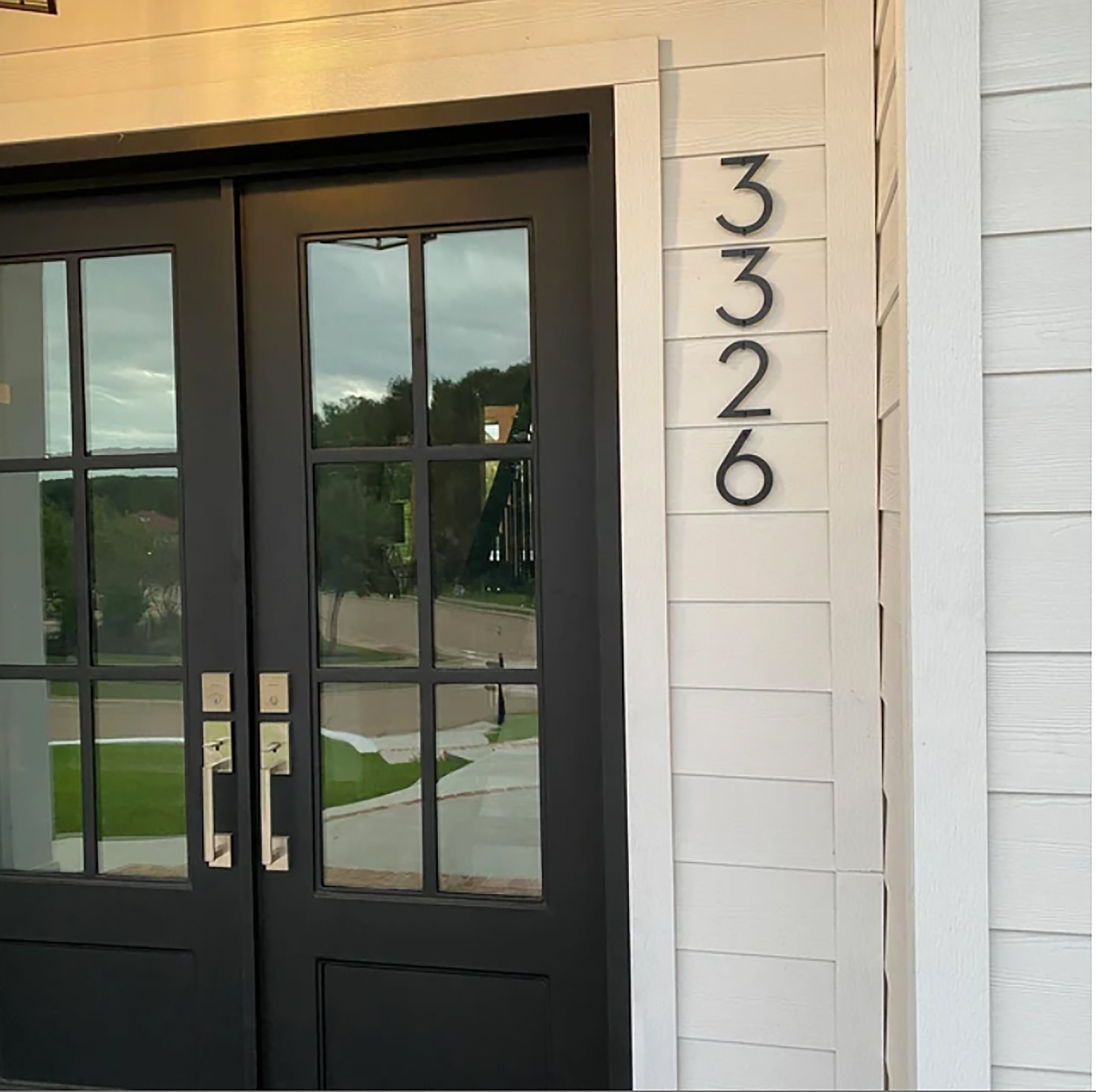 6 Inch Metal House Number - Modern House Number - Metal Address Number ...