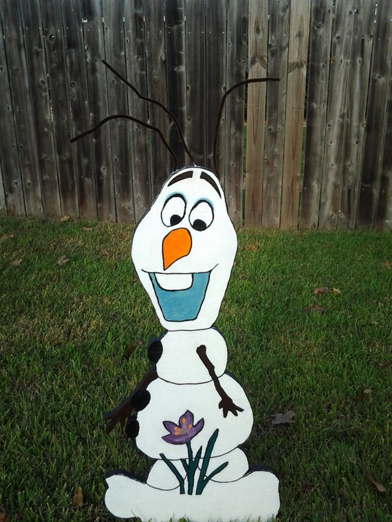 Christmas Decorations Disney Frozen Olaf Snowman Yard Art Etsy