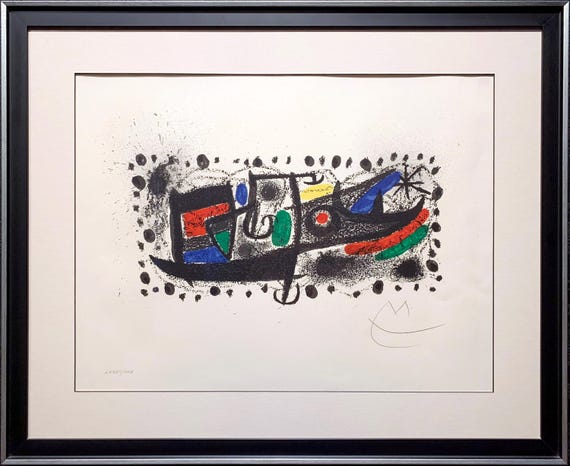 JOAN MIRO "Joan Miró und Katalonien" original lithograph, signed, COA