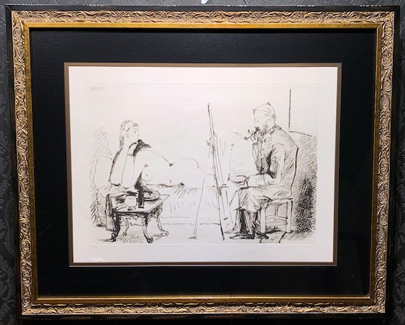 PICASSO LITHOGRAPH "Le Peintre et son Modele", Marina Estate