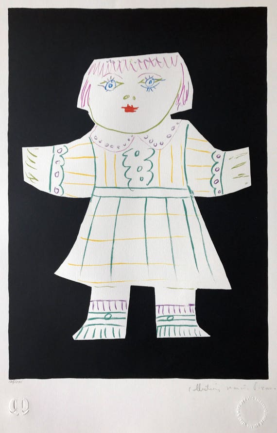 PICASSO LITHOGRAPH "Une Poupee Découpée" Signed Marina Estate