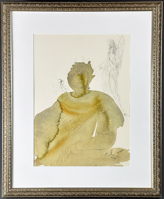 SALVADOR DALI Biblia Sacra Original Lithograph, COA