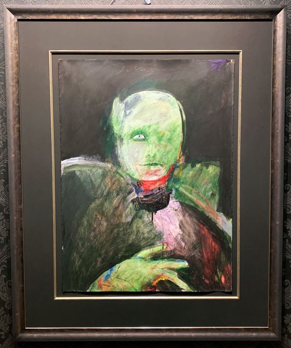 FRITZ SCHOLDER "Grimnir" Original Acrylic Painting, Unique Work