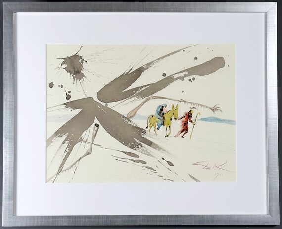 SALVADOR DALI Biblia Sacra Original Lithograph, COA