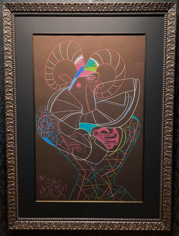 MIHAIL CHEMIAKIN "Dancing Fawn II" Original Pastel Drawing