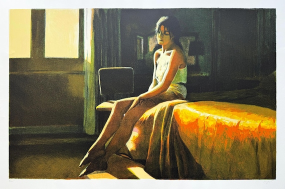 Ramon Lombarte "At the Ritz 2" Original limited edition lithograph