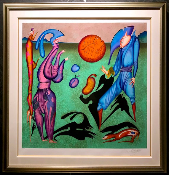 MIHAIL CHEMIAKIN "Shadows" Original Serigraph on Rag Paper
