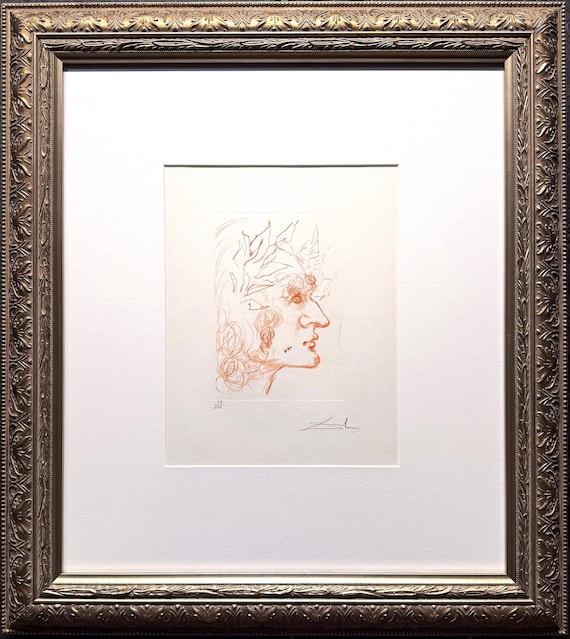 SALVADOR DALI Julius Caesar from "Much ado about Shakespeare" portfolio, Original engraving