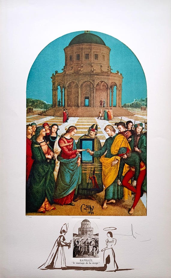 SALVADOR DALI, Raphael "Le Mariage de la Vierge", Original Limited Edition Lithograph