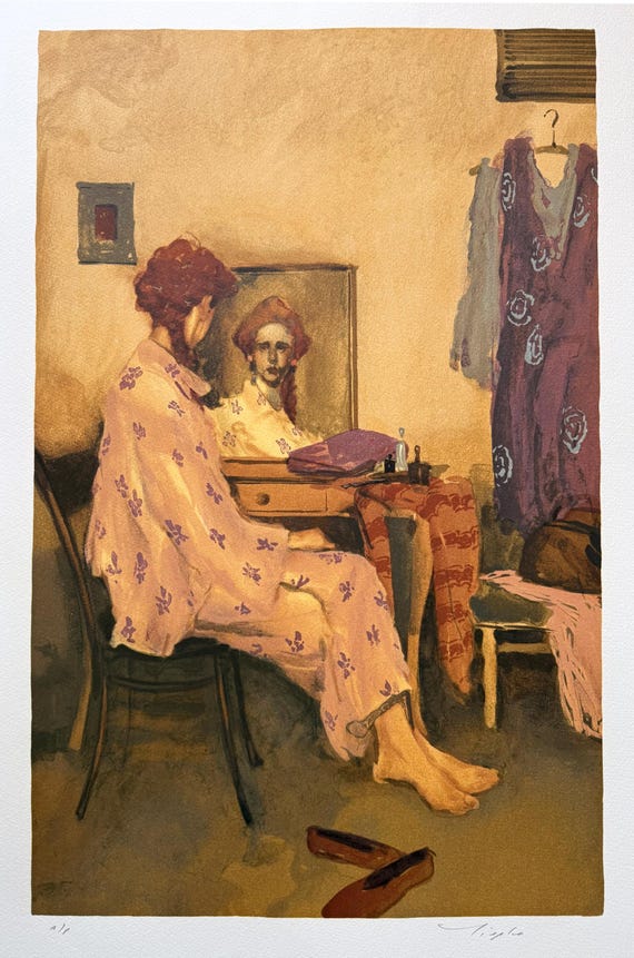 MALCOLM T. LIEPKE "The Vanity" Original limited edition lithograph
