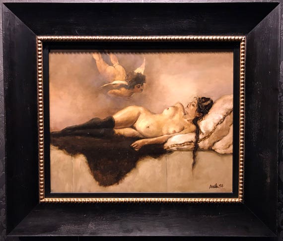 PAMELA WILSON  "The Rapture Of The Night" Original Oil on Masonite