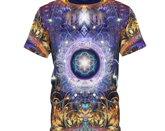 Ouroboros Visionary Art PREMIUM TEE | Psychedelic Fractal Festival T-Shirt, Sacred Geometry, Seed of Life, Men & Women