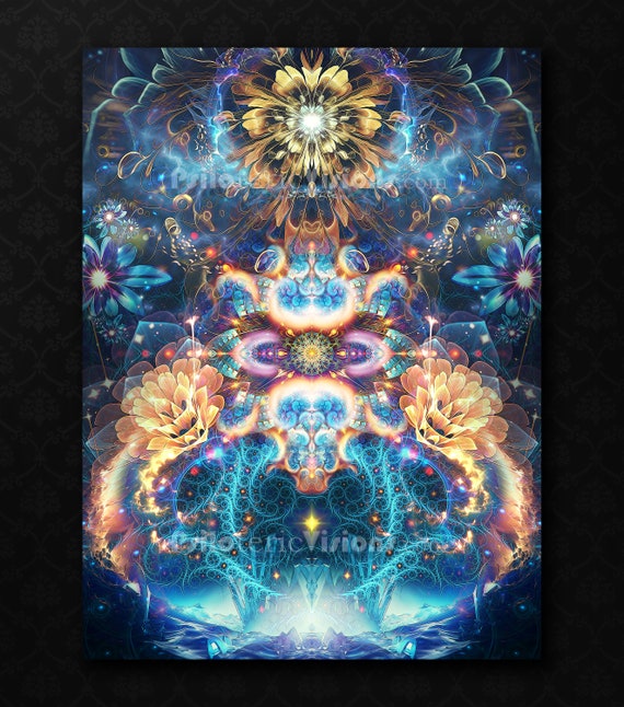 Polaris TAPESTRY, North Star, Fractal, Psychedelic, Trippy, DMT