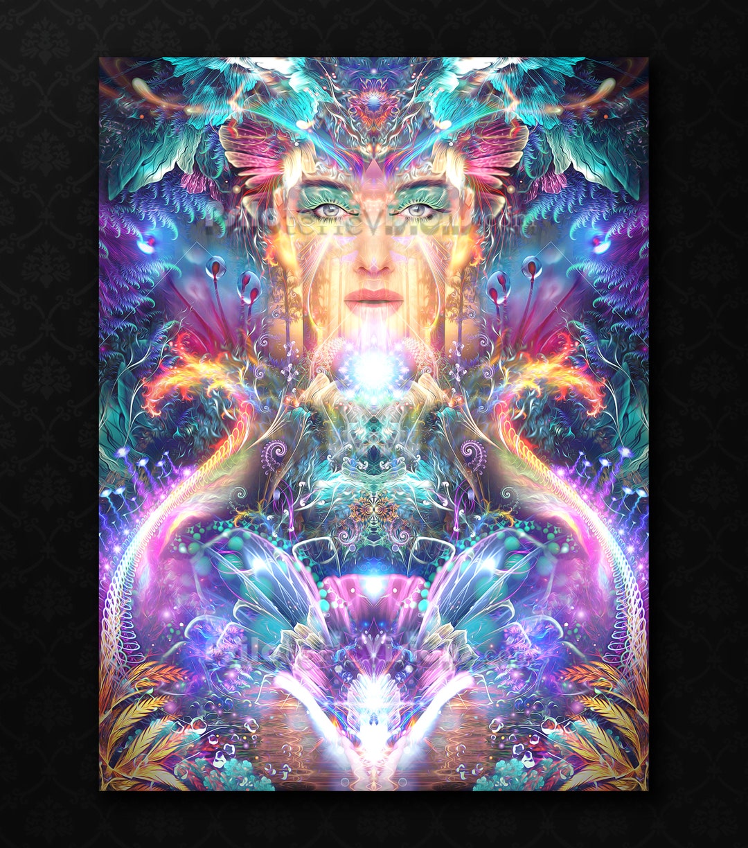 アヤワスカ タペストリー、ビジョナリー アート、サイケデリック