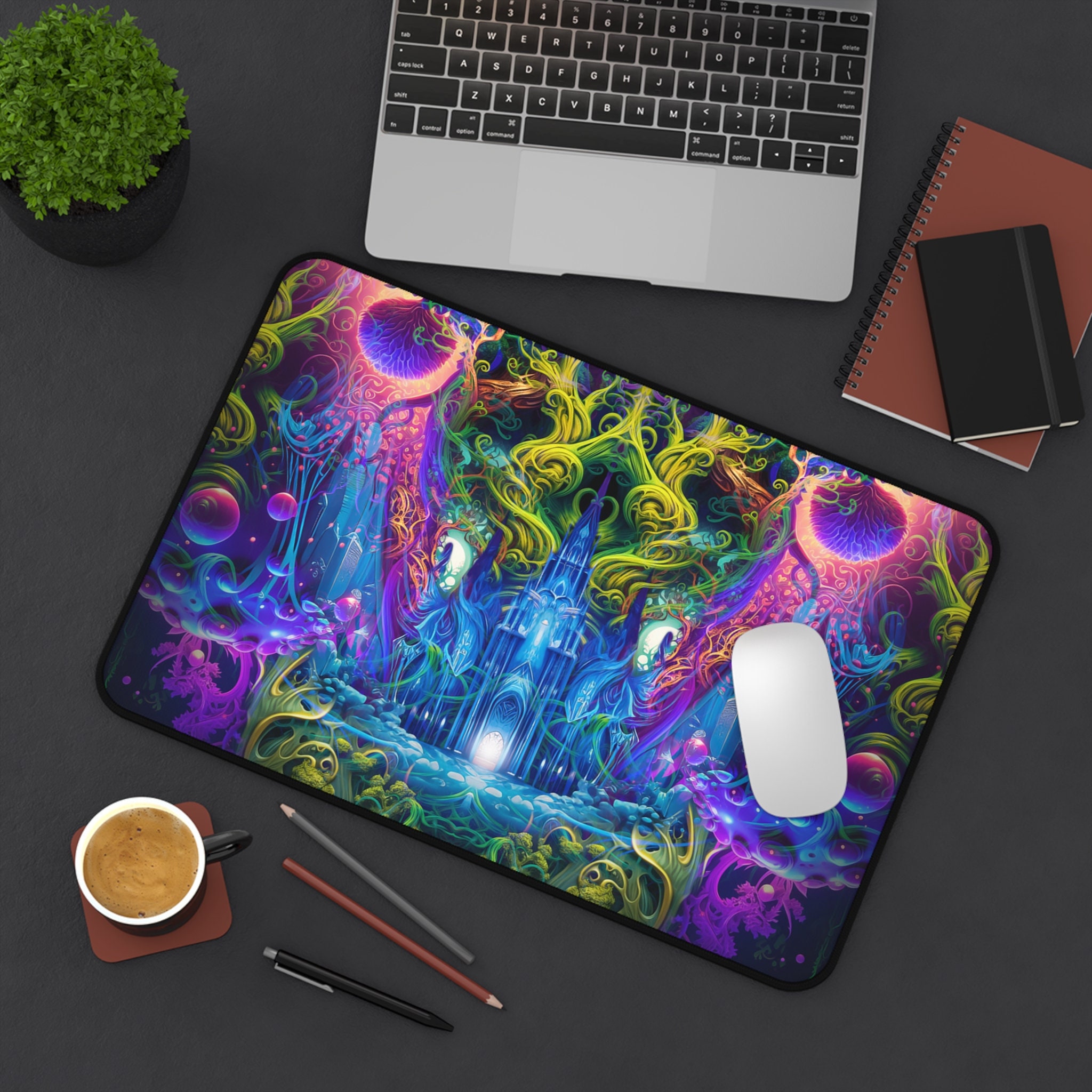 Fantasy Castle Art DESK MAT / Mouse PAD (12x18)(12x22)(15.5x31) Large ...