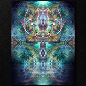 Spiritual Ankh TAPESTRY, Egyptian Symbol, Key of Life