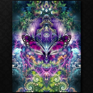 Fantasy Butterfly Tapestry - Whimsical Wall Art for Home Decor, Unique Boho Wall Decor image 1