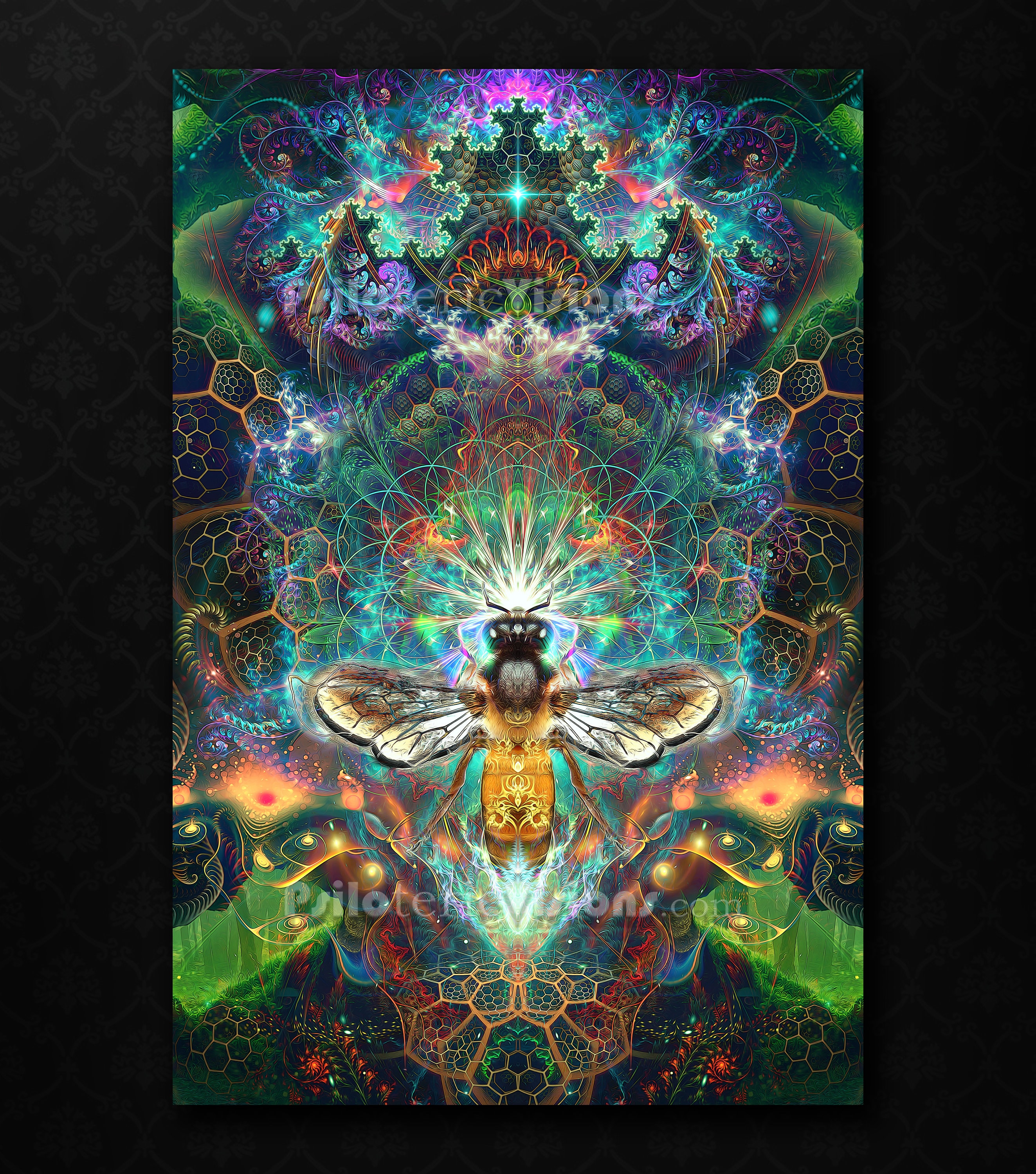 Bees and honey tapestry sale