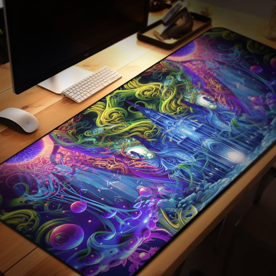 Fantasy Castle Art DESK MAT / Mouse PAD (12x18)(12x22)(15.5x31) Large ...