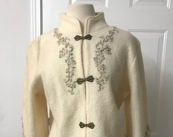 white dressy cardigan