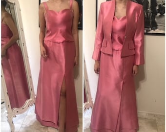 2 piece mother of the bride long dresses