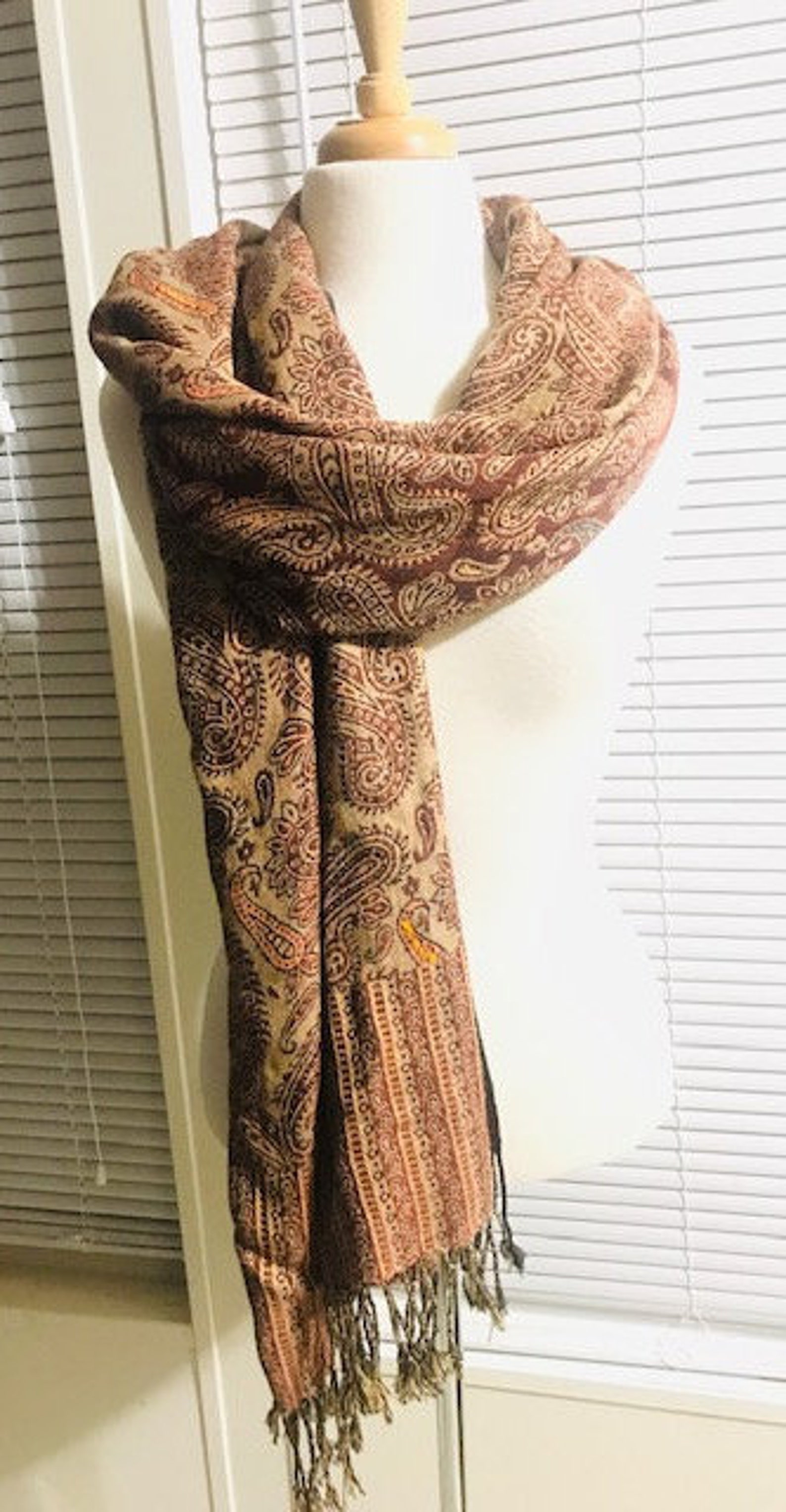 brown cashmere scarf