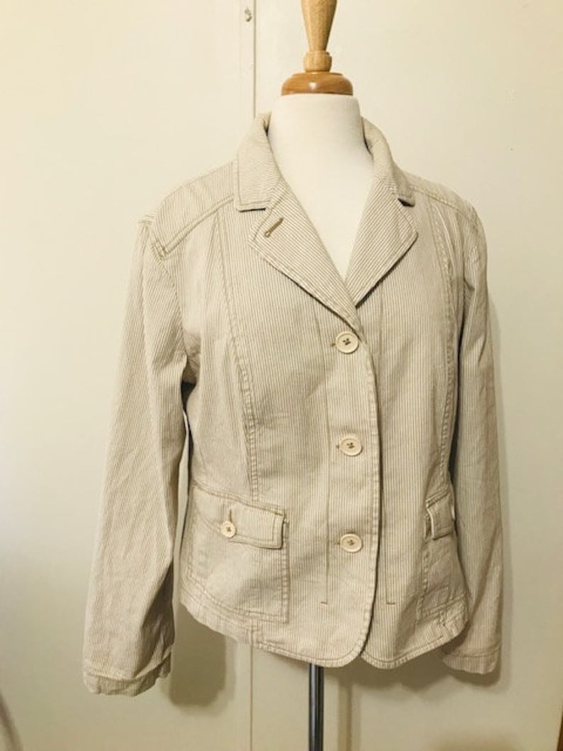 Vintage Women's Jacket Westbound Light Weight Striped - Etsy