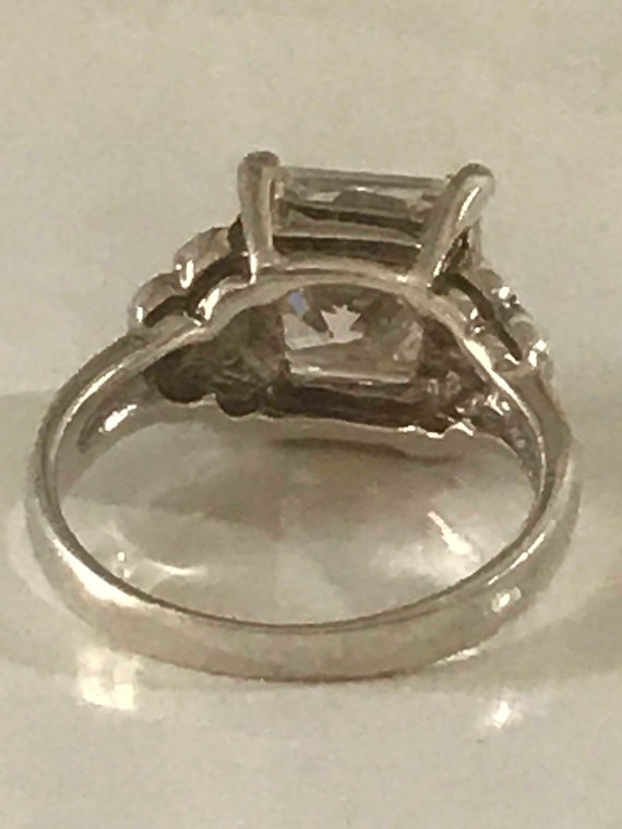Vintage Engagement Ring, Sterling Silver,  3 Cara… - image 8