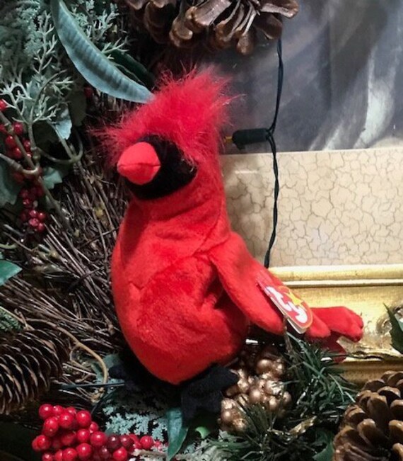 red bird beanie baby