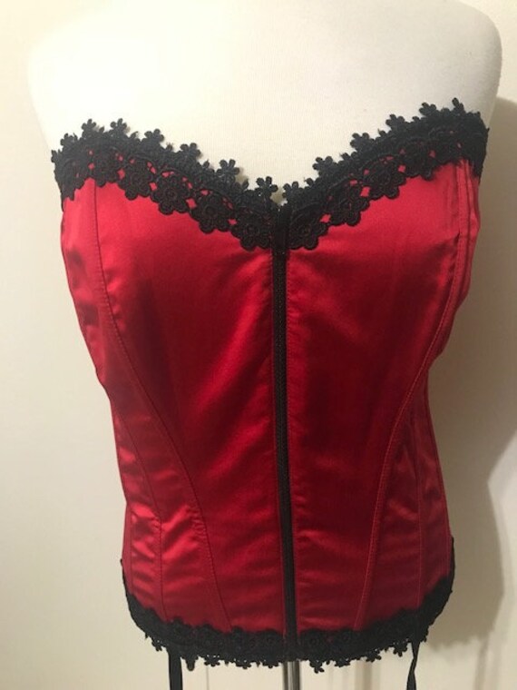 Floral Polka Dots Zipper Corset Top Lace up Basque Outerwear Reversible Black Floral Polka Dots Zipper Corset Top Lace up Basque Outerwear Reversible Black