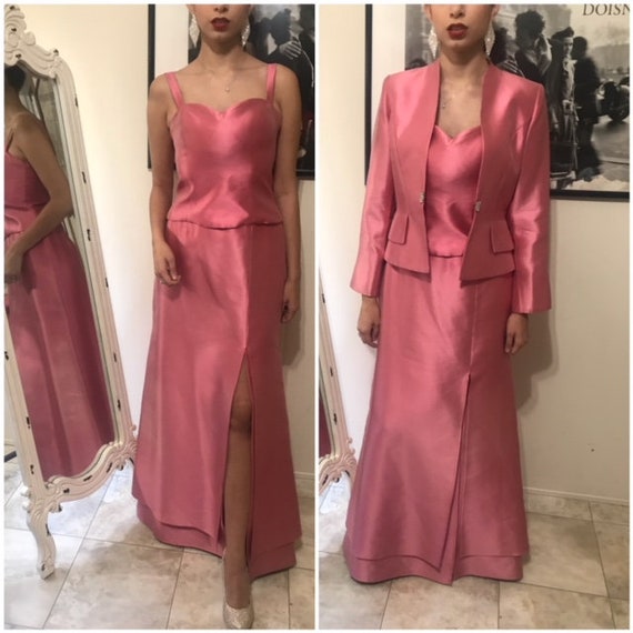 Dress Formal Salmon Color Dress 