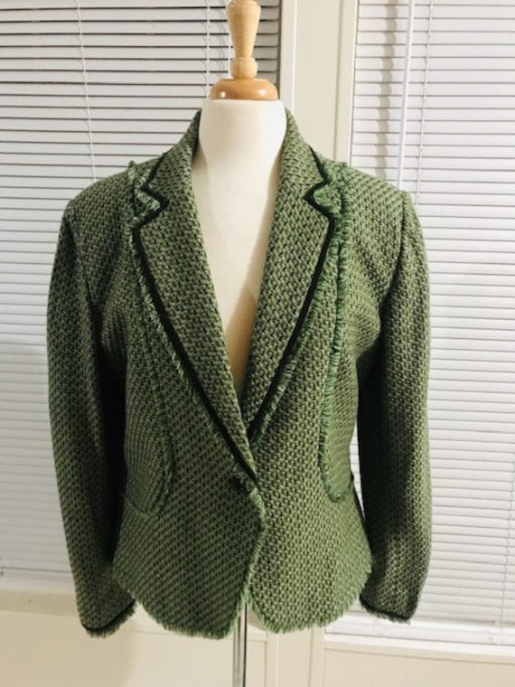 Vintage Green blazer, Versailles Brand, Women's Bl