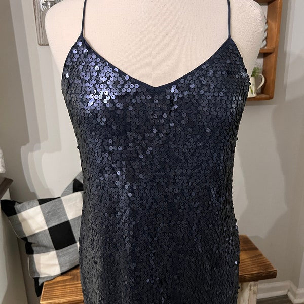 Beautiful Express Dress, NavyBlue, Sequin Cocktail Dress