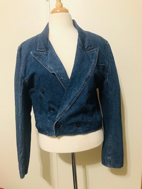 Lovely Liz Wear Denim Jacket Dark Blue Women's Jacket | Etsy