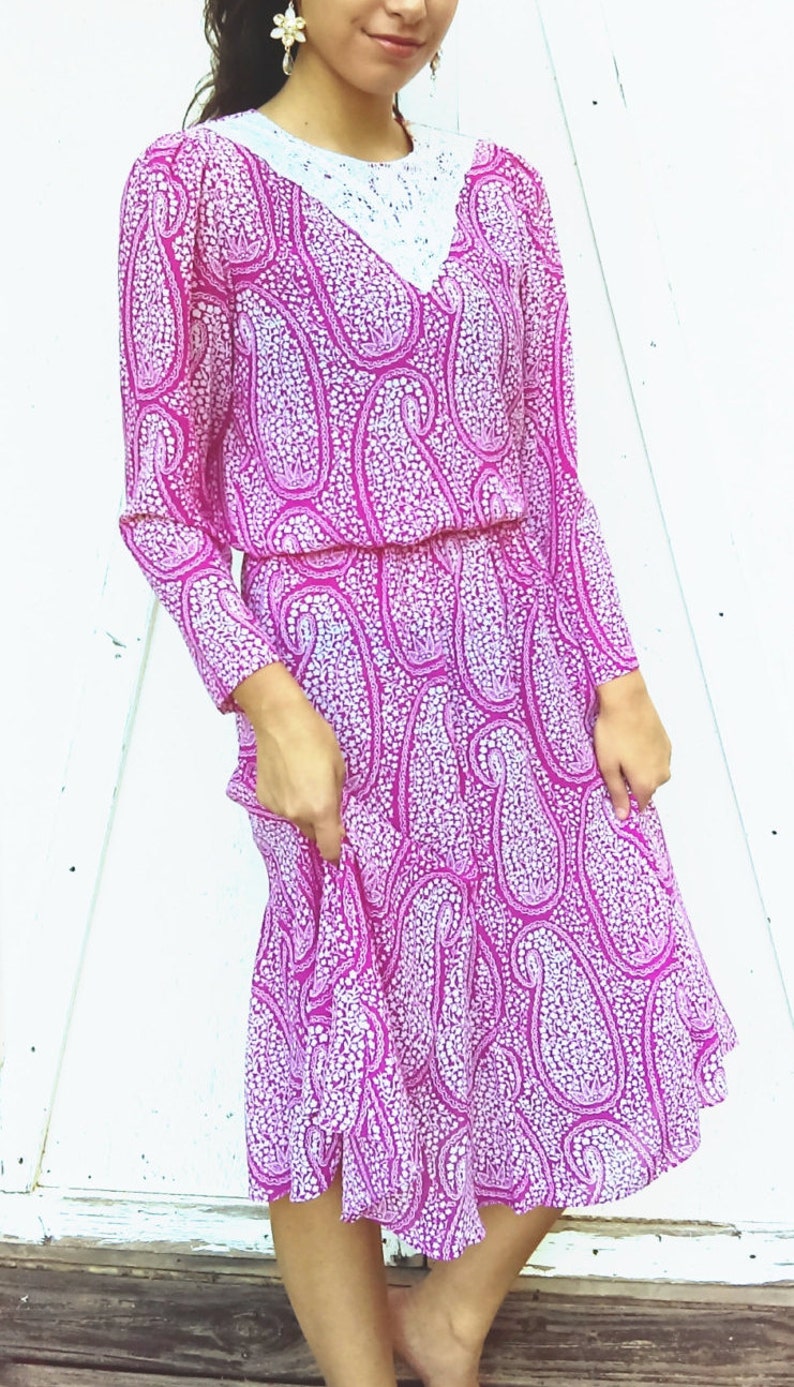 hot pink and white dress