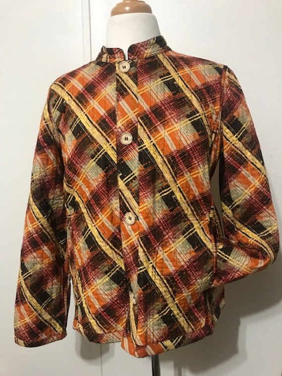 Boho Chic Reversible Jacket with pockets, Cotton … - image 2