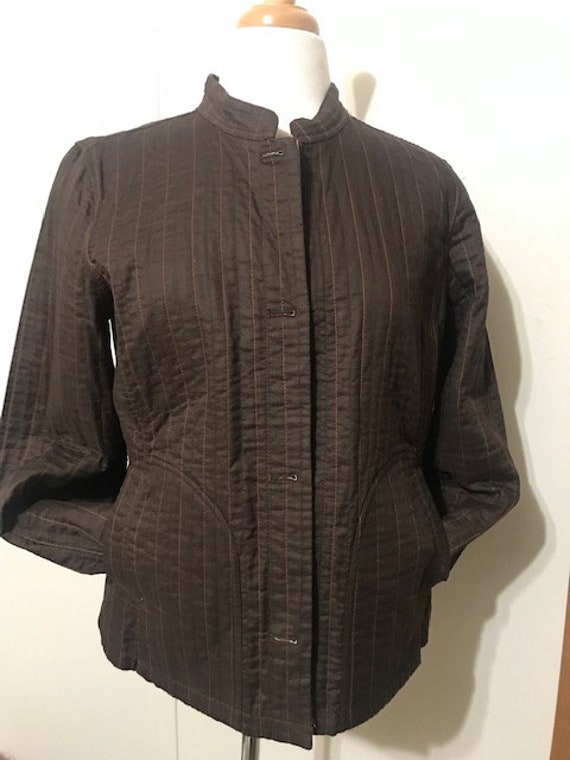 Boho Chic Reversible Jacket with pockets, Cotton … - image 5