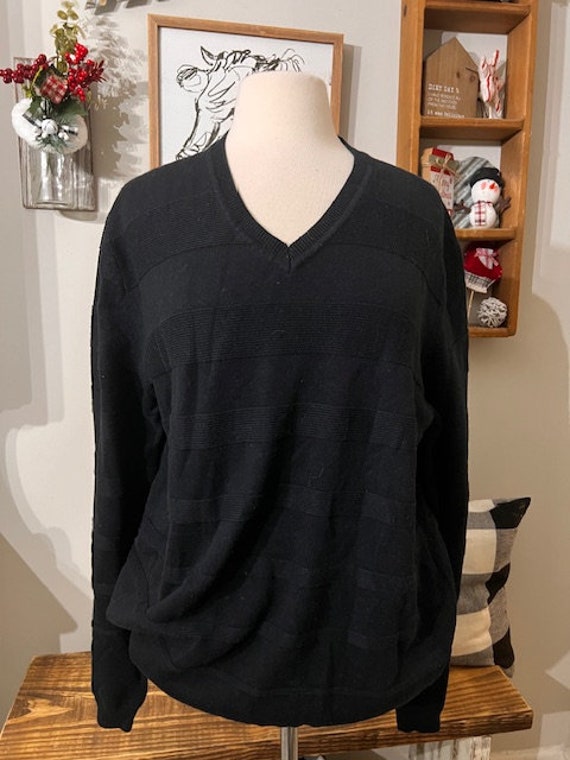 Calvin Klein Sweater, Vintage Black Pullover Sweat