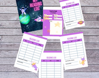 Printable Space Themed Reading Log