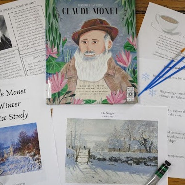 Monet in the Winter Mini Art Study