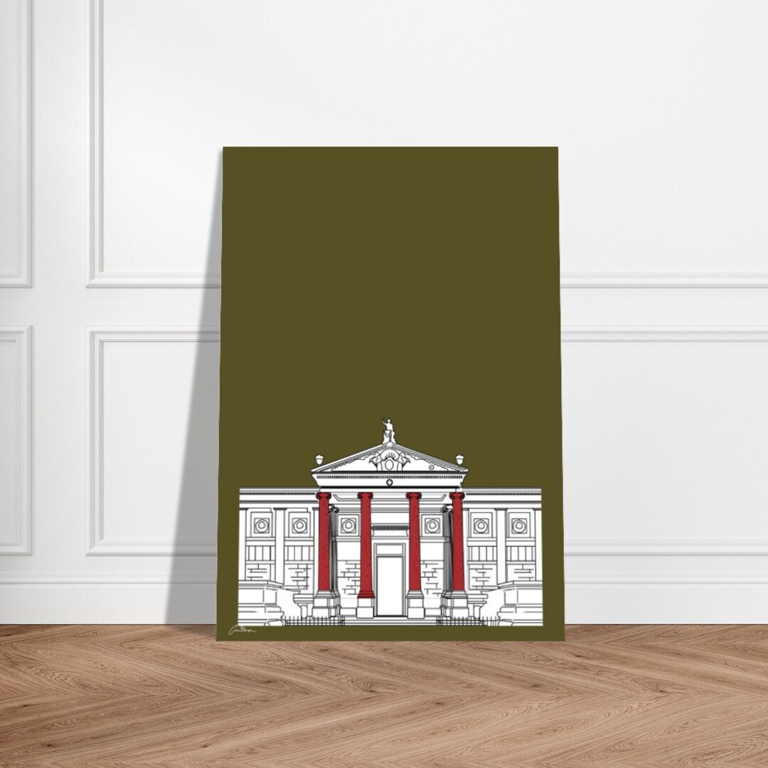 Abstract Ashmolean Museum | Art Print | Travel Poster - Etsy