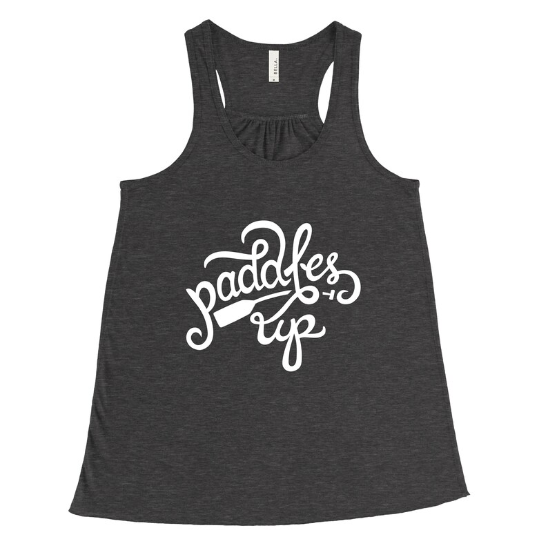Paddles Up Womens Tank GRAY