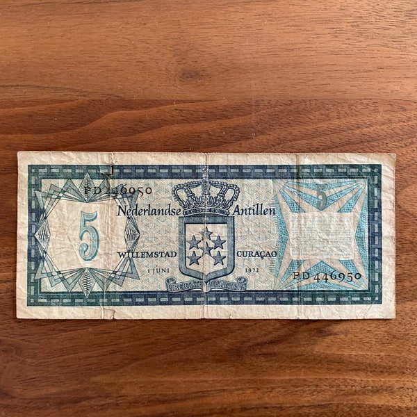 Netherlands Antilles 5 Gulden 1972