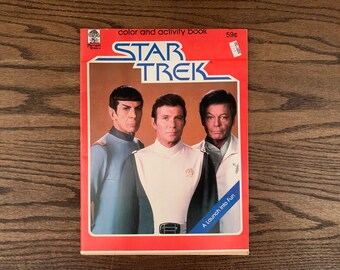 Star Trek Coloring  and Activities Book 1970s Merrigold Press