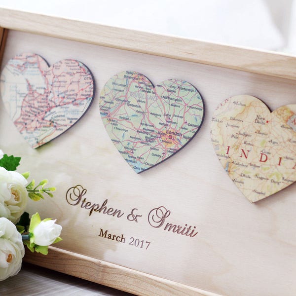 3 cartes personnalisées coeur art cadeau pour jeunes mariés coeur carte impression cadeau romantique fiançailles idée cadeau carte art mural encadré mariage carte personnalisée art #2