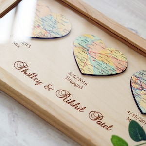 Wood anniversary gift for him - 5th anniversary gift for couple - Anniversary gifts for wife