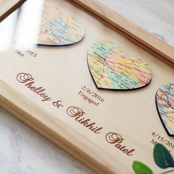 Custom 5th anniversary gift - First Anniversary Gift for Him, Personalized 5 anniversary gift, Unique gift for wood anniversary