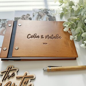 Unique Wedding Guest book, Custom Guest Book, Rustic Guest Book, Personalized Guest Book, Photo Guest Book, Wedding Guestbook Sign In Book